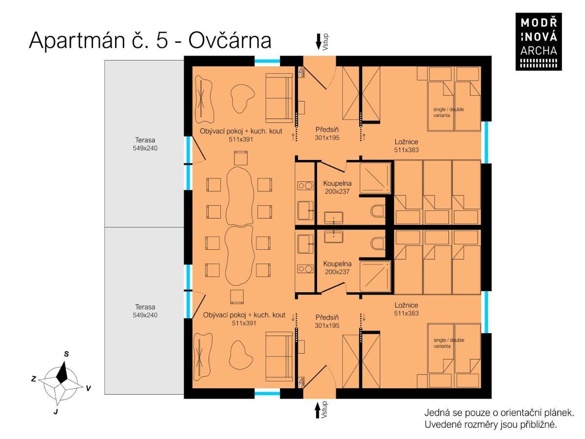 Apartmany Modrinova Archa S Privatni Saunou Vaclavov u Bruntalu Luaran gambar
